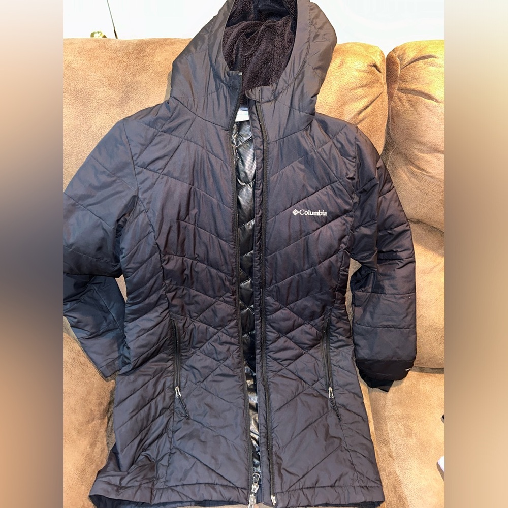 Columbia heavenly long hooded jacket